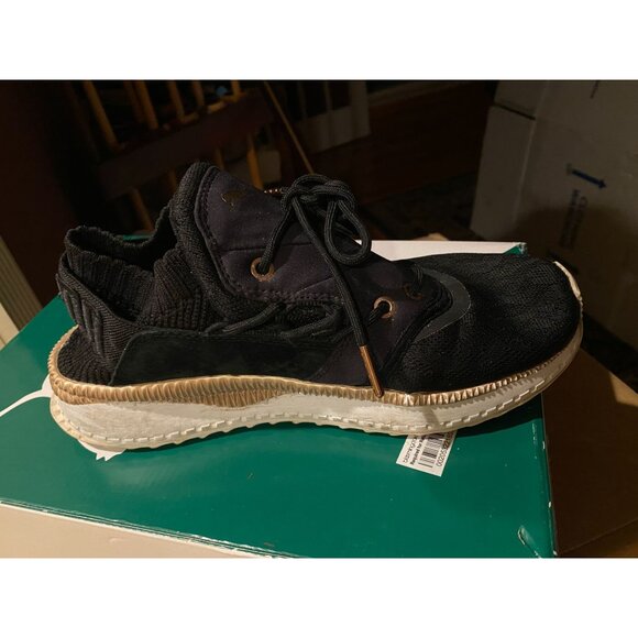 PUMA Tsugi Shinsei Metallic Black Rose Gold Running Shoe Women sz 8 - Picture 5 of 9